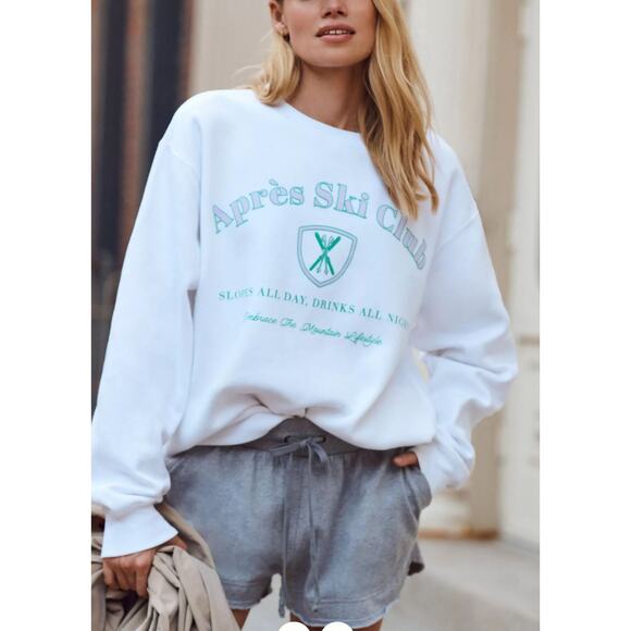 Show Me Your Mumu Stanley Sweatshirt Medium Apres Ski Club Oversized Crewneck - Picture 9 of 14